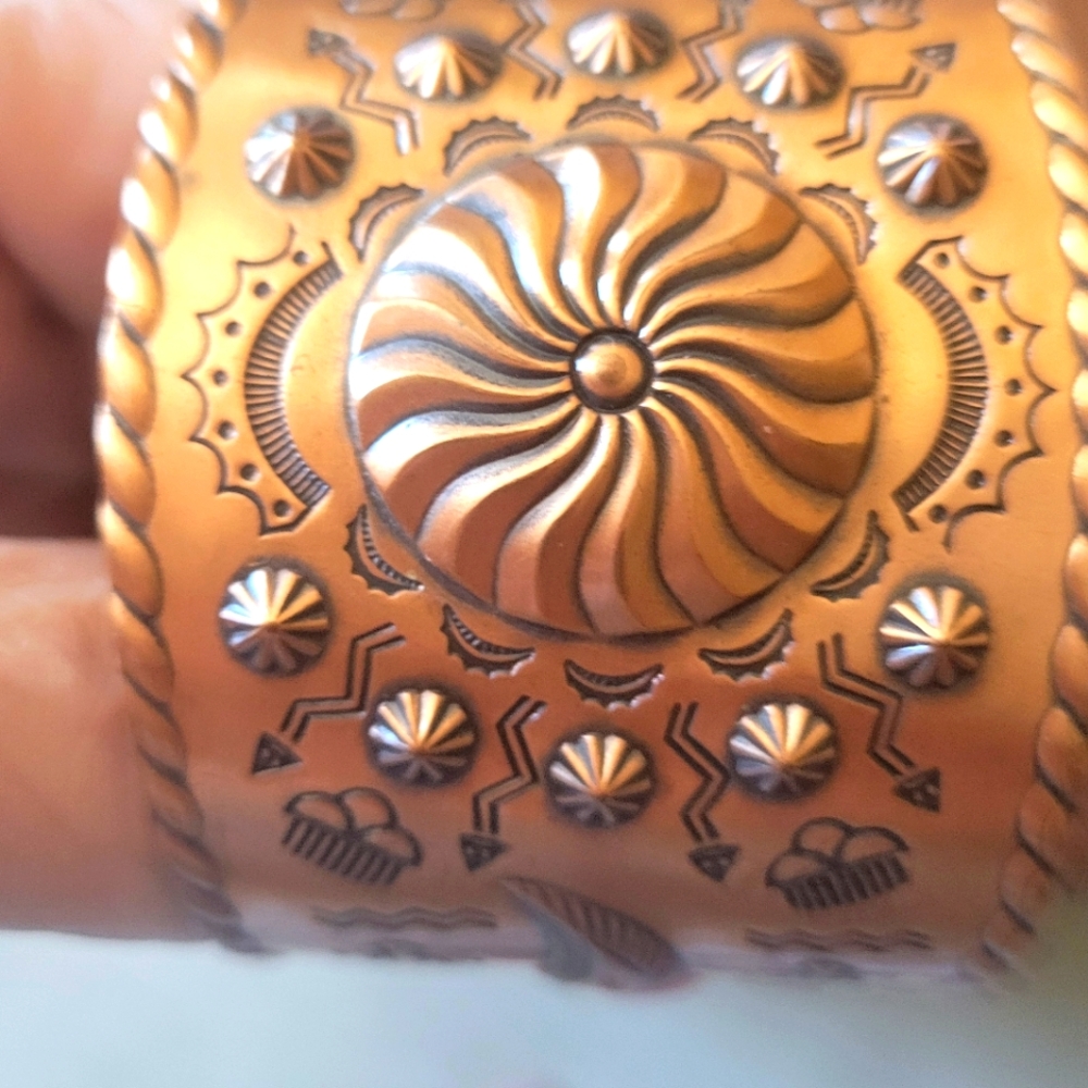 Brass cuff bracelet